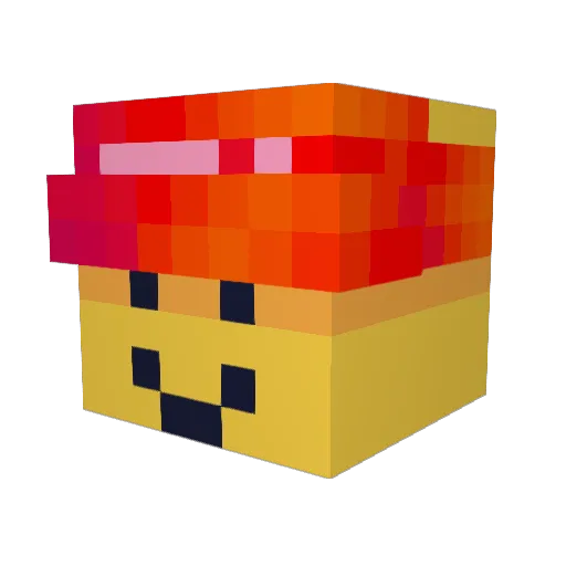 voodoo13x Minecraft avatar head, 3D render
