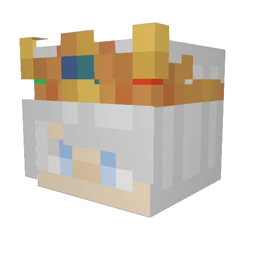 voodookebab Minecraft avatar head, 3D render