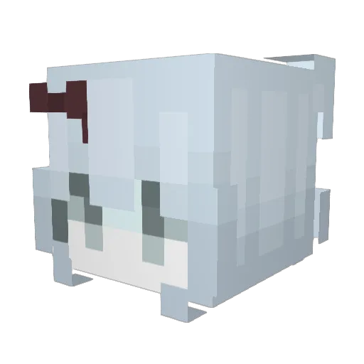 vooqy Minecraft avatar head, 3D render