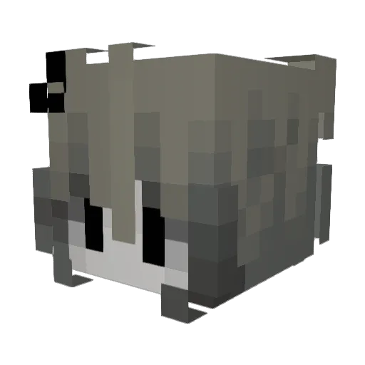 voqer1ss Minecraft avatar head, 3D render