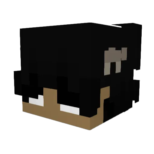 voraxr Minecraft avatar head, 3D render