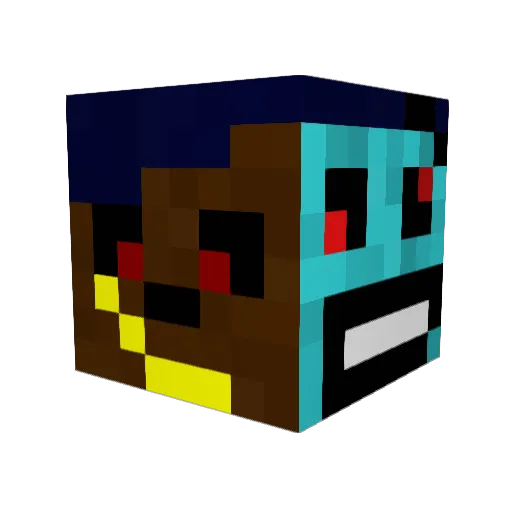 voron0007 Minecraft avatar head, 3D render
