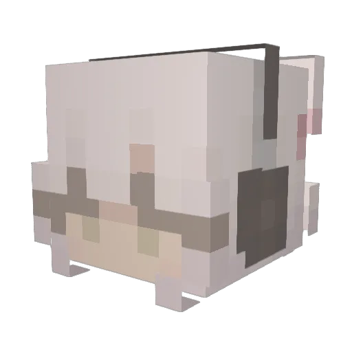 vorontrash Minecraft avatar head, 3D render