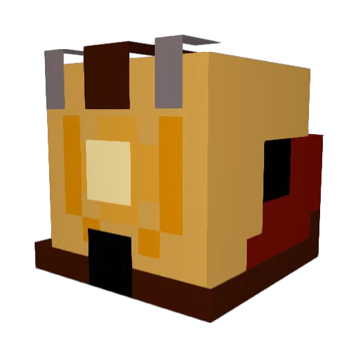 vorstt Minecraft avatar head, 3D render