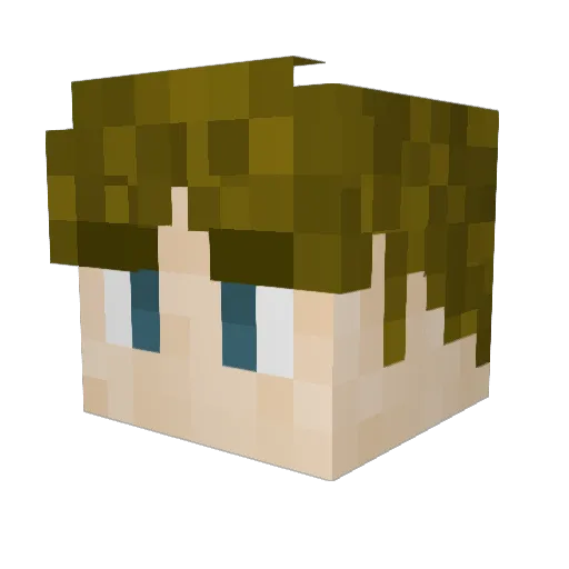 vortecs_ Minecraft avatar head, 3D render