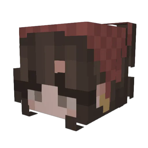 vorteqluvsrocky Minecraft avatar head, 3D render