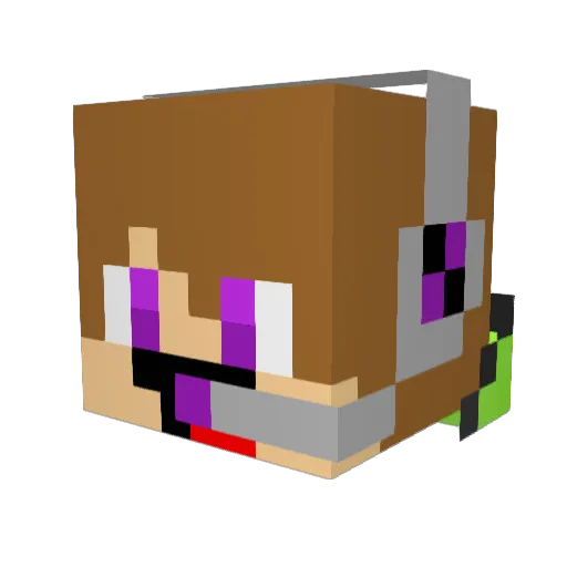 vortexcwel22 Minecraft avatar head, 3D render