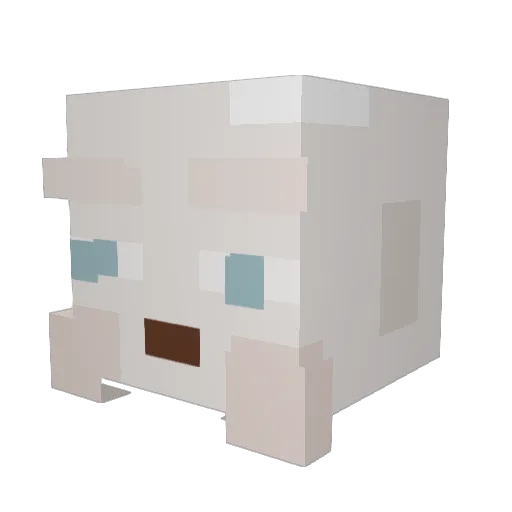 vortexmp Minecraft avatar head, 3D render