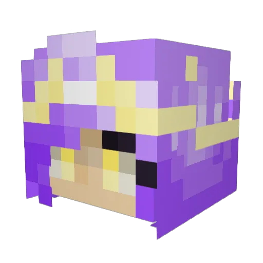 vortexsylph Minecraft avatar head, 3D render