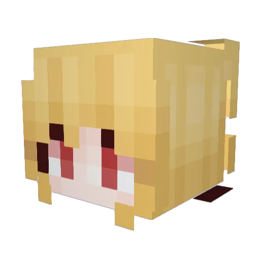 vorttss Minecraft avatar head, 3D render
