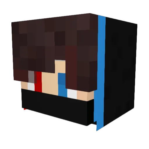 voruko Minecraft avatar head, 3D render