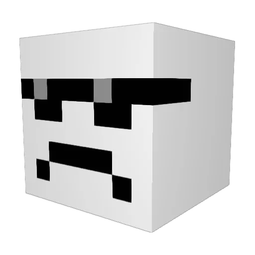 vorvexyy Minecraft avatar head, 3D render