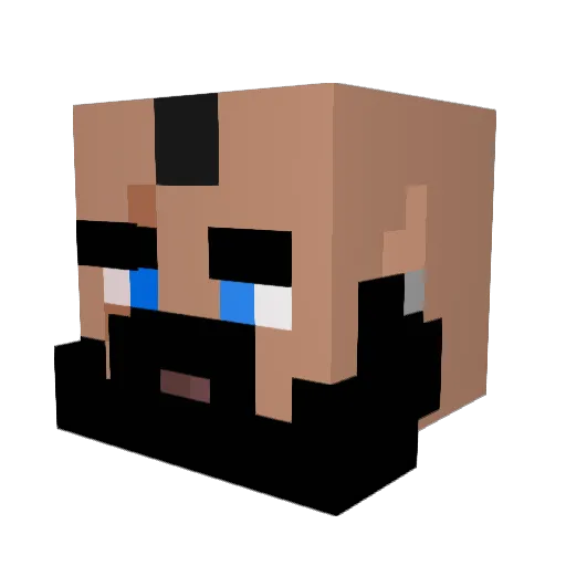 voryn15 Minecraft avatar head, 3D render
