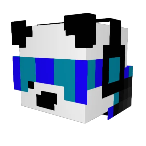 vorzelex Minecraft avatar head, 3D render