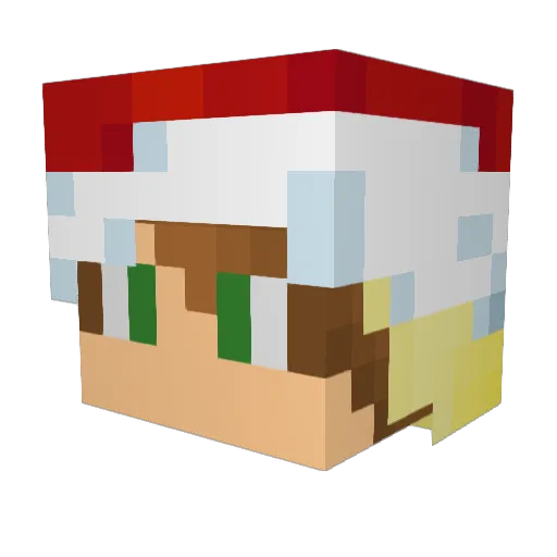 vorzxkk Minecraft avatar head, 3D render