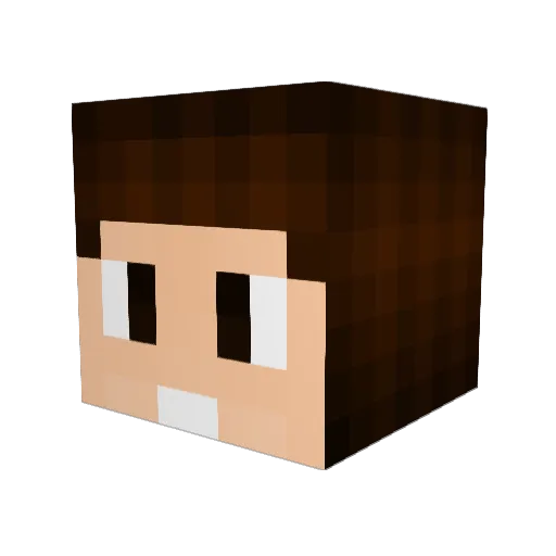 votta10 Minecraft avatar head, 3D render