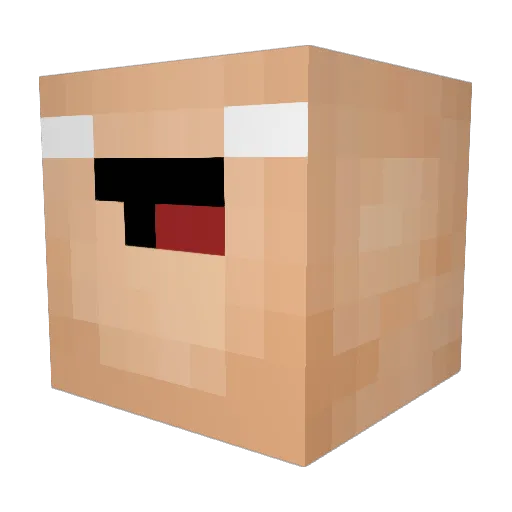 voxerismCloKo Minecraft avatar head, 3D render
