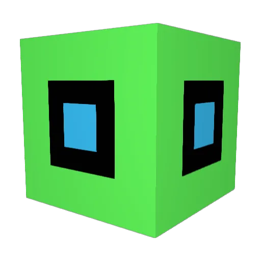 voxiomcraft Minecraft avatar head, 3D render