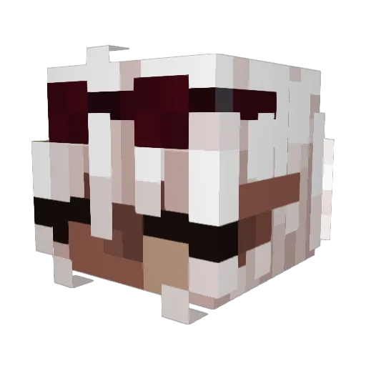 voxtm Minecraft avatar head, 3D render