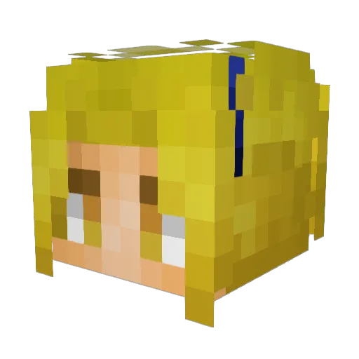 voya Minecraft avatar head, 3D render