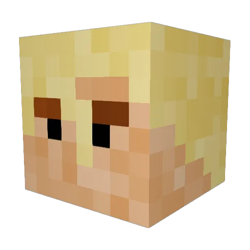 voyagehr Minecraft avatar head, 3D render