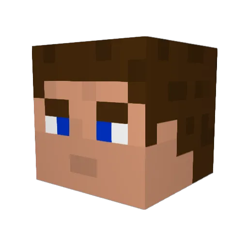 voyager2000 Minecraft avatar head, 3D render