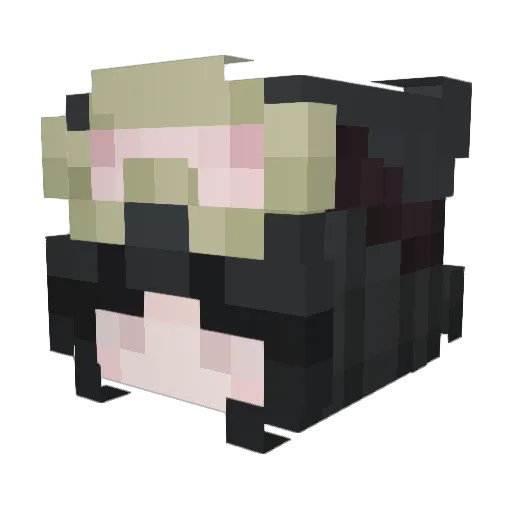 voyuri Minecraft avatar head, 3D render