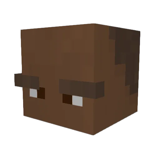 vpaos Minecraft avatar head, 3D render