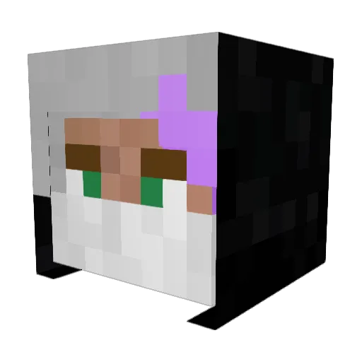 vpesed Minecraft avatar head, 3D render