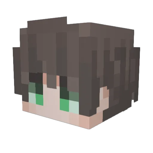 vpher Minecraft avatar head, 3D render