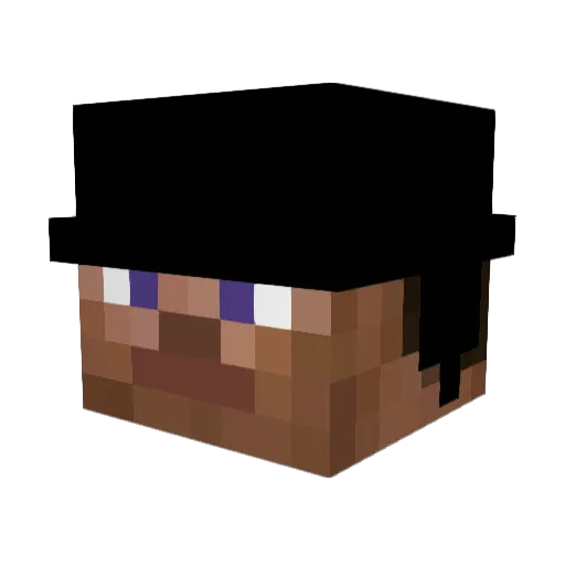 vphh Minecraft avatar head, 3D render