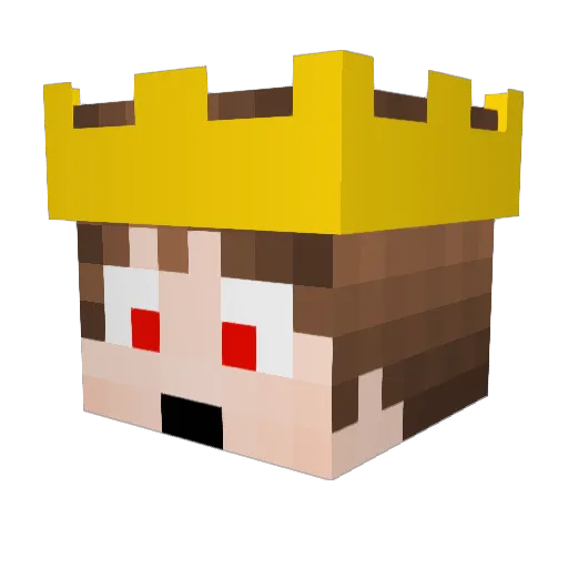 vpiman Minecraft avatar head, 3D render