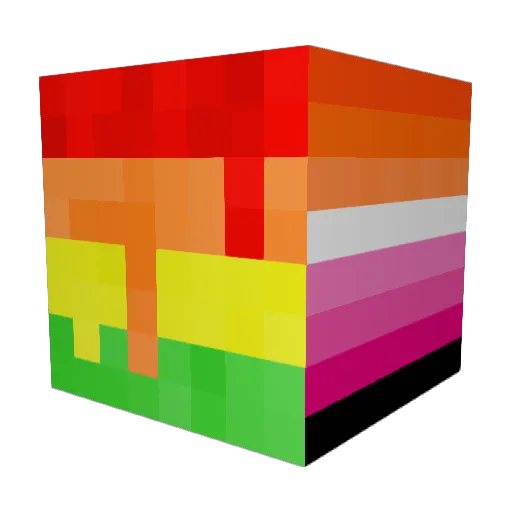 vpkn Minecraft avatar head, 3D render