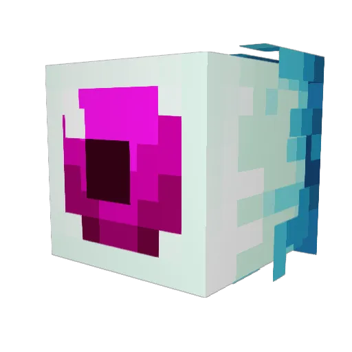 vpnic Minecraft avatar head, 3D render