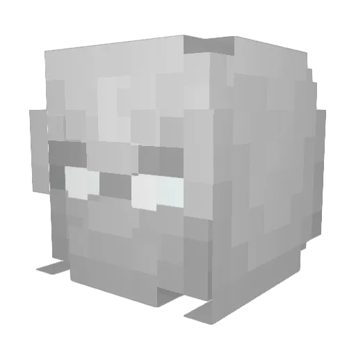 vpopi Minecraft avatar head, 3D render