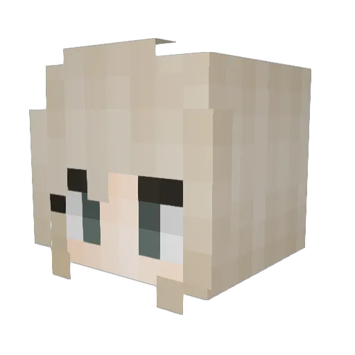 vpq Minecraft avatar head, 3D render