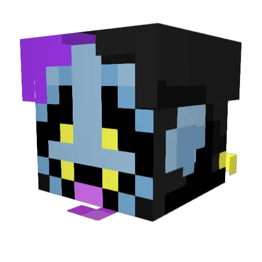 vpvg222 Minecraft avatar head, 3D render
