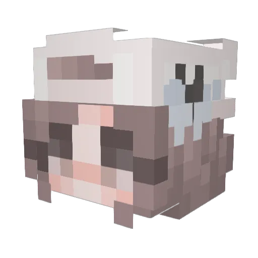 vq85469 Minecraft avatar head, 3D render