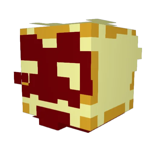 vqeu Minecraft avatar head, 3D render