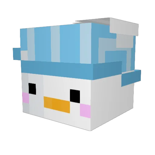 vqnez Minecraft avatar head, 3D render