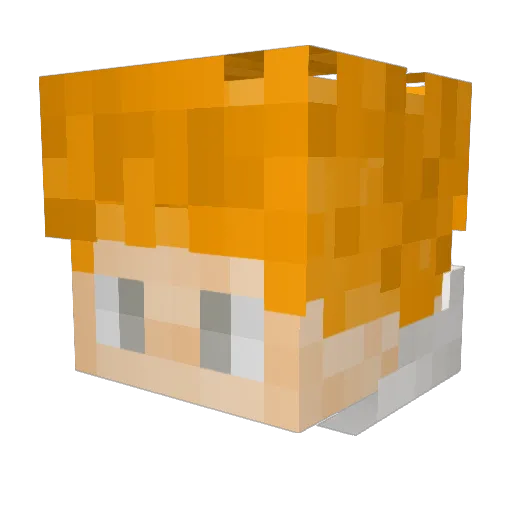 vqpeyy Minecraft avatar head, 3D render