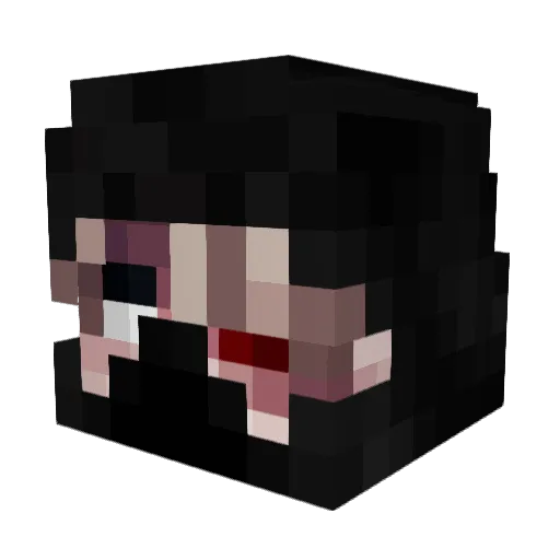 vr3d Minecraft avatar head, 3D render