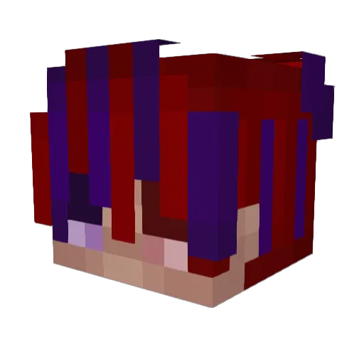vragon Minecraft avatar head, 3D render
