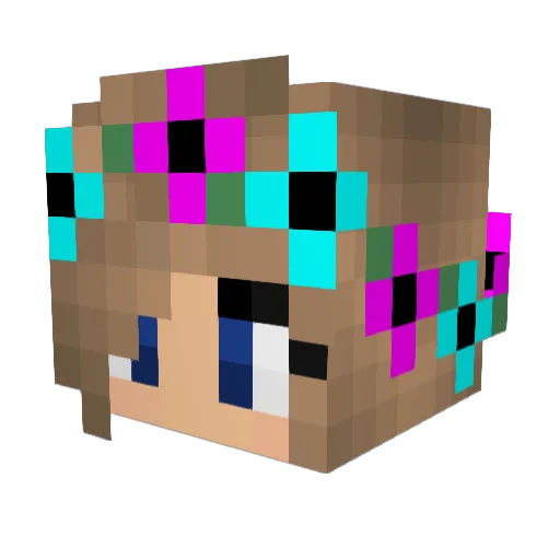 vranjic Minecraft avatar head, 3D render