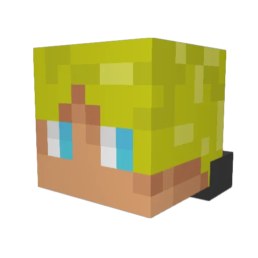 vrbnik Minecraft avatar head, 3D render