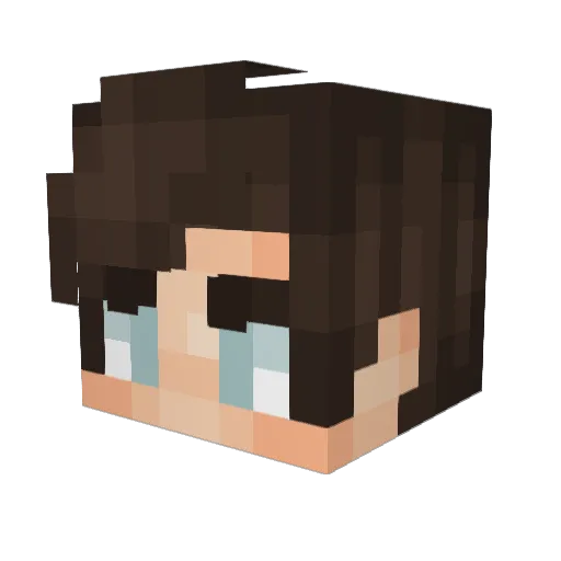 vrgakos Minecraft avatar head, 3D render