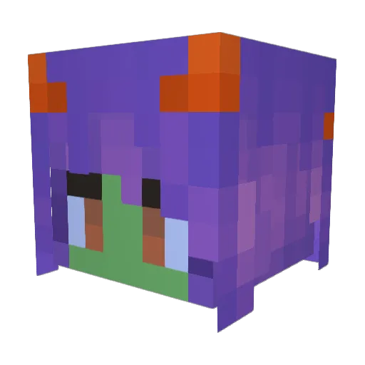 vriendschap Minecraft avatar head, 3D render