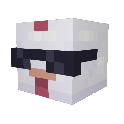 vrikato Minecraft avatar head, 3D render