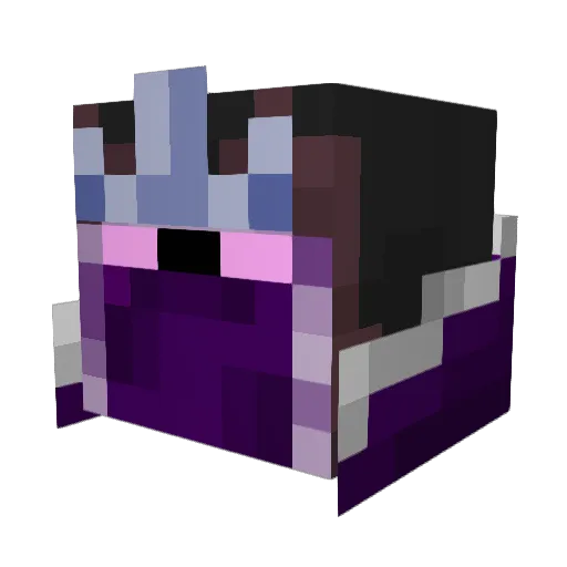 vrir Minecraft avatar head, 3D render
