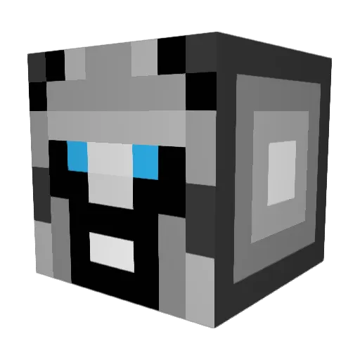 vrixp Minecraft avatar head, 3D render